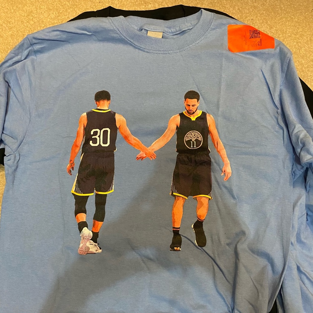 Blue splash brother steph and klay long sleeve